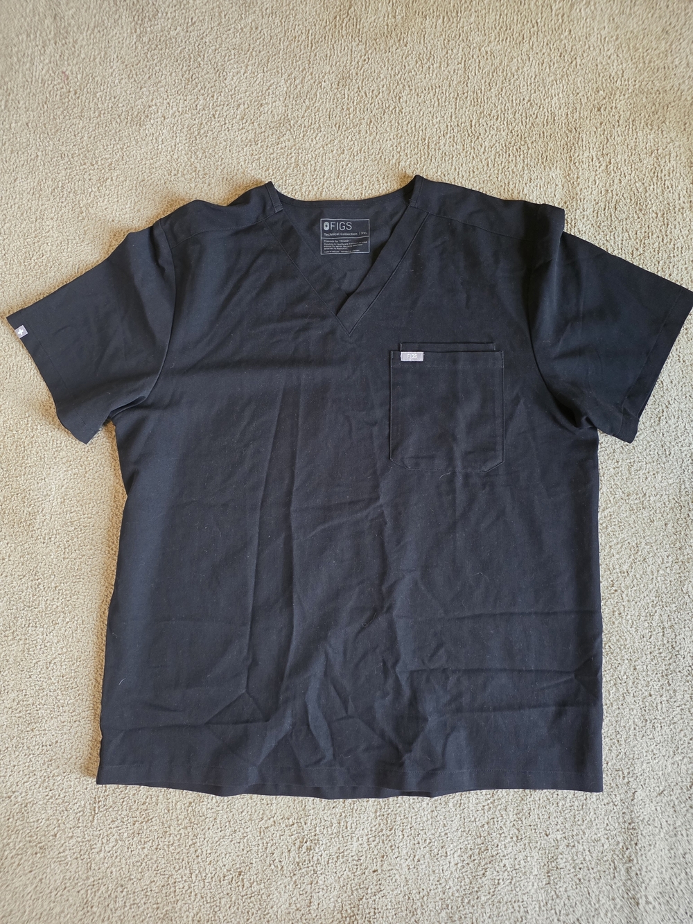 Men's Leon Scrub Top Men's Leon Scrub Top™ - Black - FIGS